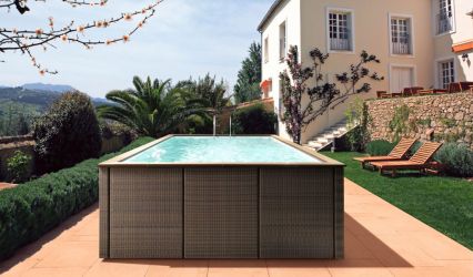 Piscina fuori terra in rattan