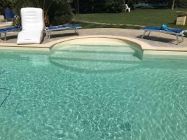 Dettaglio nuova piscina interrata