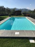 Costruzione ultimata di una piscina interrate in Lunigiana